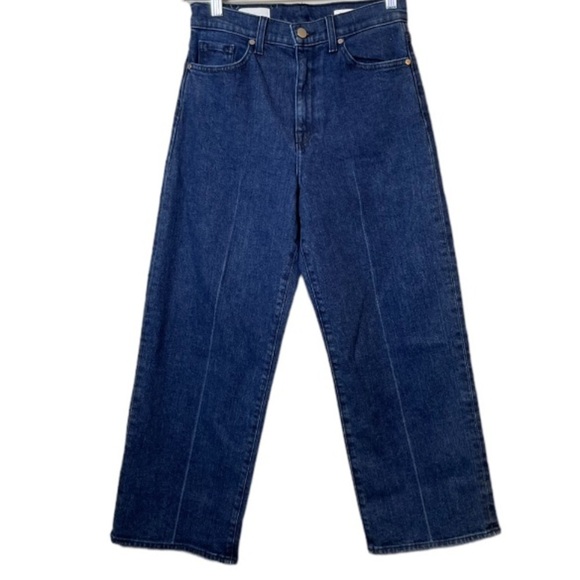 BLDWN Jeans Women’s Sz 26 Blue Cropped Wide Leg 90s Flare - Picture 3 of 11